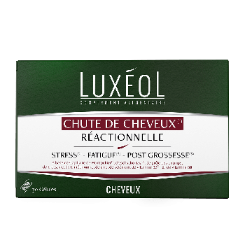 Chute de cheveux réactionnelle Luxéol - boîte de 30 gélules