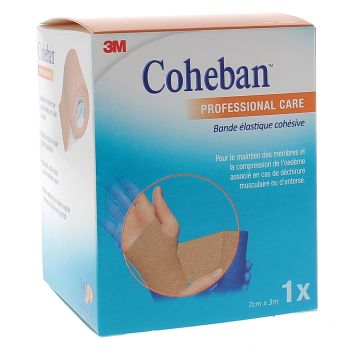 Coheban Bande de contention cohésive 3M - bande de 3 m x 7 cm