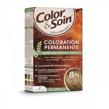 Color & soin coloration permanente Blond blé 8N Les 3 chênes - 1 kit