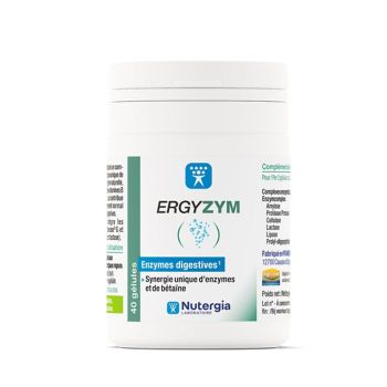 Ergyzym Nutergia - boite de 40 gélules
