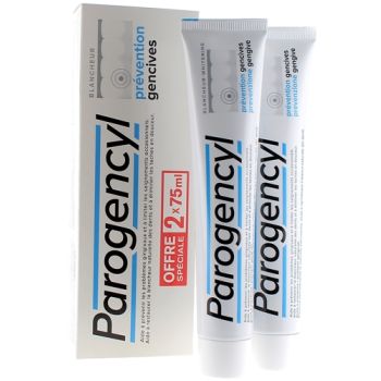 Dentifrice prévention gencives blancheur Parogencyl - lot de 2 tubes de 75 ml
