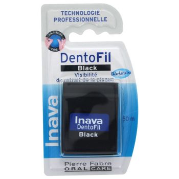 DentoFil black fil dentaire Inava - fil dentaire de 50 m