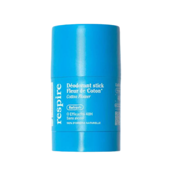 Déodorant solide efficace 48h Fleur de Coton bio Respire - stick de 50g