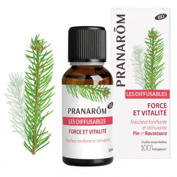 Diffusable Force et Vitalité Pranarom - flacon de 30 ml