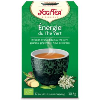 Energie du thé vert BIO Yogi Tea - boite de 17 sachets 