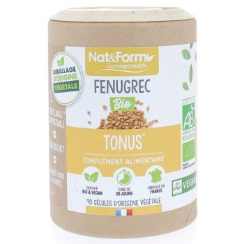 Fenugrec bio Ecoresponsable Nat&Form - boite de 90 gélules