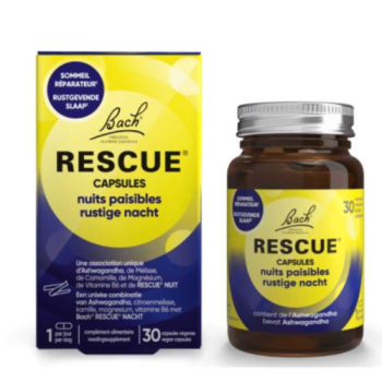 Fleurs de Bach Nuits paisibles Rescue - pot de 30 capsules