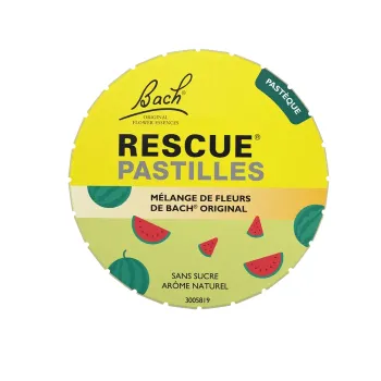 Fleurs de Bach Rescue pastilles saveur pastèque Famadem - boite de 50g