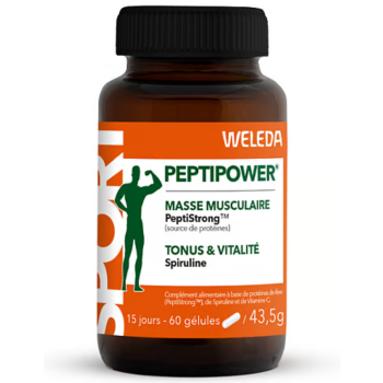 Peptipower masse musculaire Weleda - pot de 60 gélules