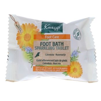 Galet effervescent bain de pieds Calendula et romarin Kneipp - sachet de 80g