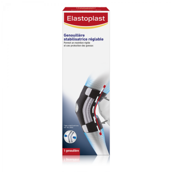 Genouillère stabilisatrice réglable sport Elastoplast - 1 genouillère ajustable taille unique