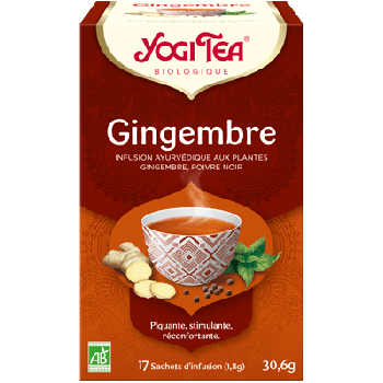 Gingembre BIO Yogi Tea - boite de 17 sachets 
