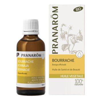 Huile végétale BIO de bourrache Pranarôm - flacon de 50 ml