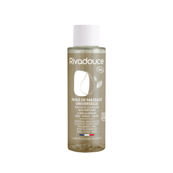Huile de massage universelle corps et périnée bio Rivadouce - flacon de 100ml