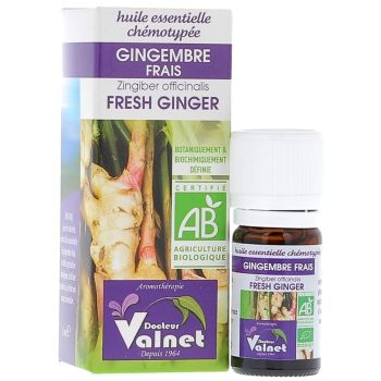 Huile essentielle Gingembre frais Bio Dr Valnet - flacon de 5 ml