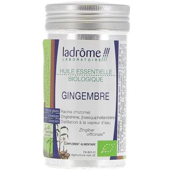 Huile essentielle gingembre Bio Ladrôme - flacon de 10 ml