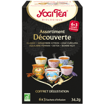 Infusion Assortissement Découverte Yogi Tea - boite de 18 sachets