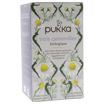 Infusion Trois camomilles bio Pukka - boîte de 20 sachets