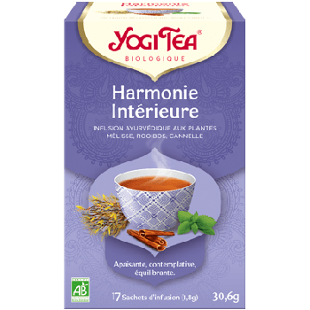 Infusion ayurvédique Harmonie Intérieure Yogi Tea - boite de 17 sachets