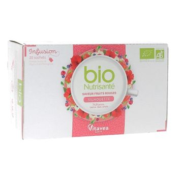 Infusion silhouette saveur fruits rouges bio Nutrisanté - boîte de 20 sachets