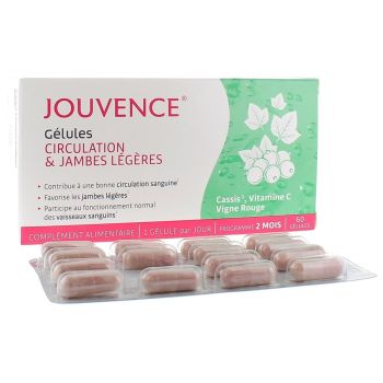 Circulation & jambes légères Jouvence - boîte de 60 gélules