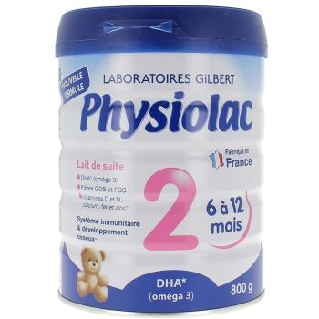 Lait en poudre 2ème âge Physiolac - pot de 800g