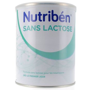 Lait en poudre bébé sans lactose Nutriben - 400 g