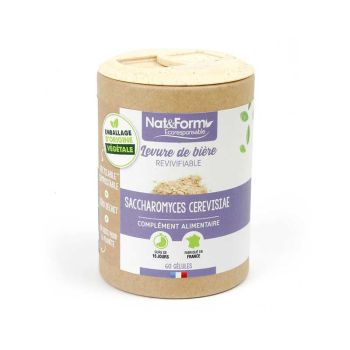 Levure de bière revivifiable Nat&Form - boite de 60 gélules