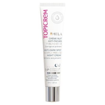 MELA Crème nuit anti-taches peeling doux Topicrem - tube de 40 ml