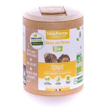 Maca Bio Ecoresponsable Nat&Form - boite de 200 gélules