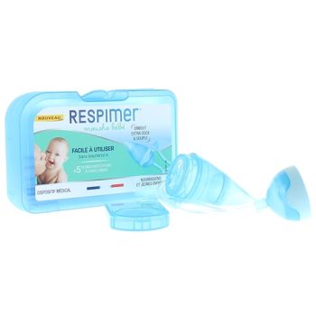 Mouche bébé Respimer - boîte contenant un mouche bébé et 5 filtres