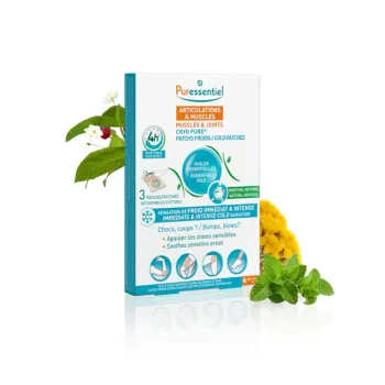Patchs froids Cryo Pure articulations & muscles Puressentiel - boîte de 3 patchs