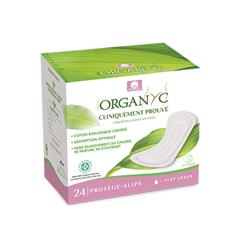 Protège-slip extra fin pocket bio Organyc - boite de 24 protèges-slips