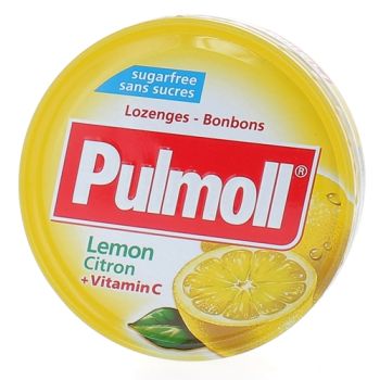 Pulmoll pastilles citron sans sucres - boîte de 45 g