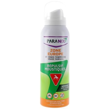 Répulsif moustiques zone Europe Paranix - spray de 125 ml