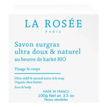 Savon surgras ultra doux & naturel La Rosée - pain de 100 g