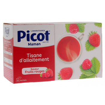 Tisane d'allaitement saveur fruits rouges Picot - boîte de 20 sachets