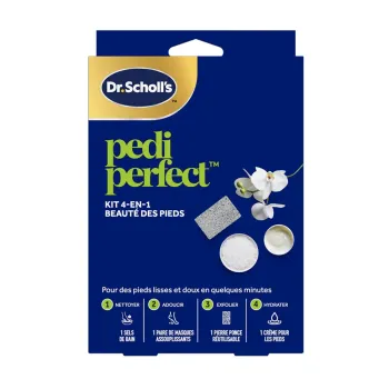 Pedi Perfect kit 4 en 1 beaut&eacute; des pieds Scholl - coffret de 5 produits 