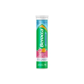 Berocca hydratation ar&ocirc;me naturel agrume - 16 comprim&eacute;s effervescents 