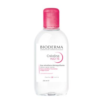 Eau micellaire Créaline TS H20 Bioderma - flacon de 250 ml