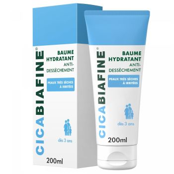 Baume corporel hydratant quotidien Cicabiafine - tube de 200 ml
