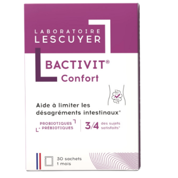 Bactivit confort désagréments intestinaux Lescuyer - boite de 15 sachets