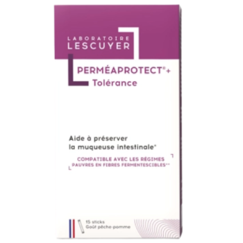 Perméaprotect + tolérance préserve la muqueuse intestinale Lescuyer - boite de 15 sticks
