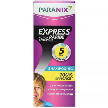 Shampooing express rapide action anti-poux Paranix - flacon de 200ml