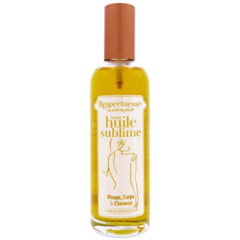 Huile sublime visage, corps et cheveux Respectueuse - flacon de 100ml