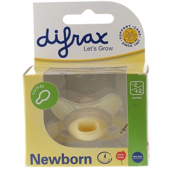 Tétine combi avec anneau Newborn -2/+2 mois Difrax - 1 tétine