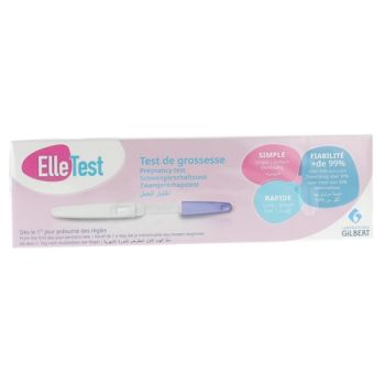 ElleTest test de grossesse dès le 1er jour de retard - 1 test de grossesse