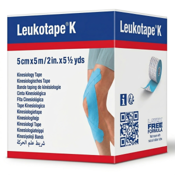 Leukotape K bande adhésive élastique bleu BSN medical - bande de 5 cm x 5 m