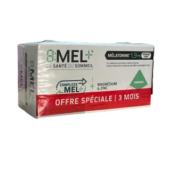 8:MEL+ mélatonine 1,9mg Menarini - boite de 90 comprimés 