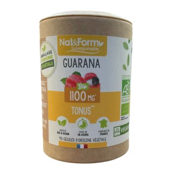 Guarana tonus Nat&Form - pot de 90 gélules